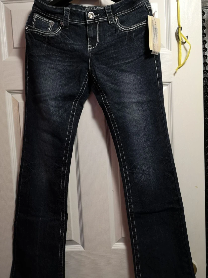 GRACE Dark Blue Bootcut Jeans Size 25