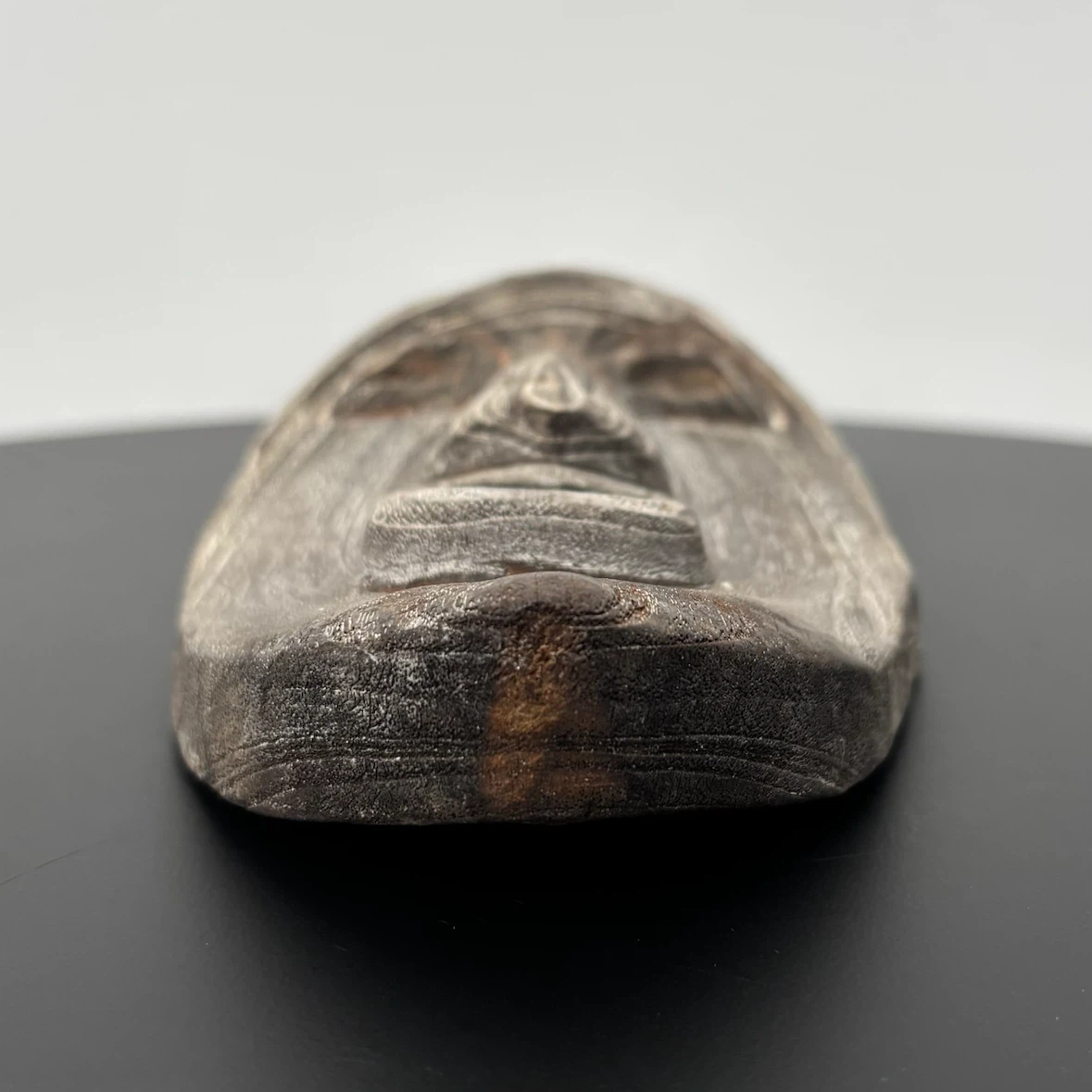 Hand-Carved Wooden Wall Mask - photo 2