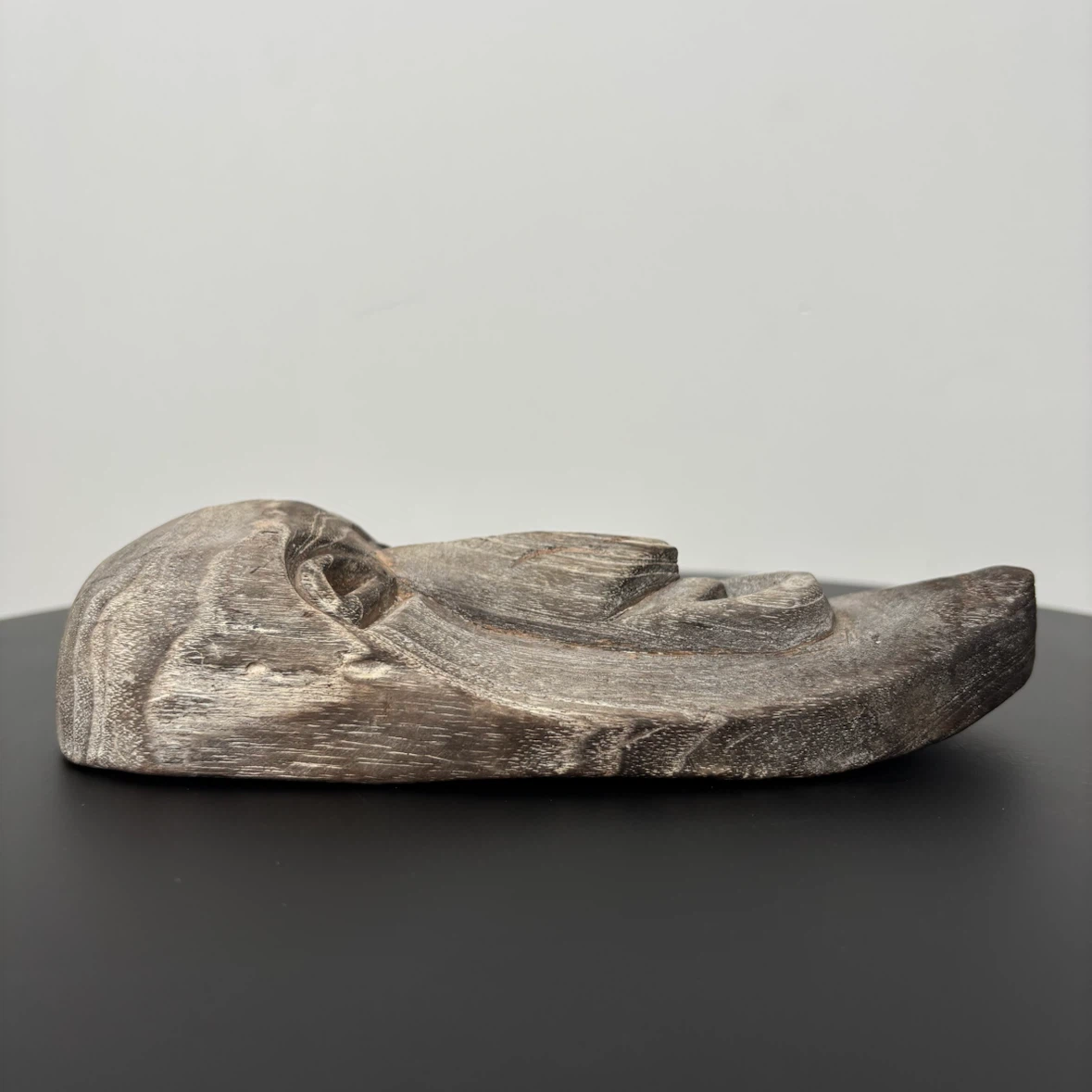 Hand-Carved Wooden Wall Mask - photo 3