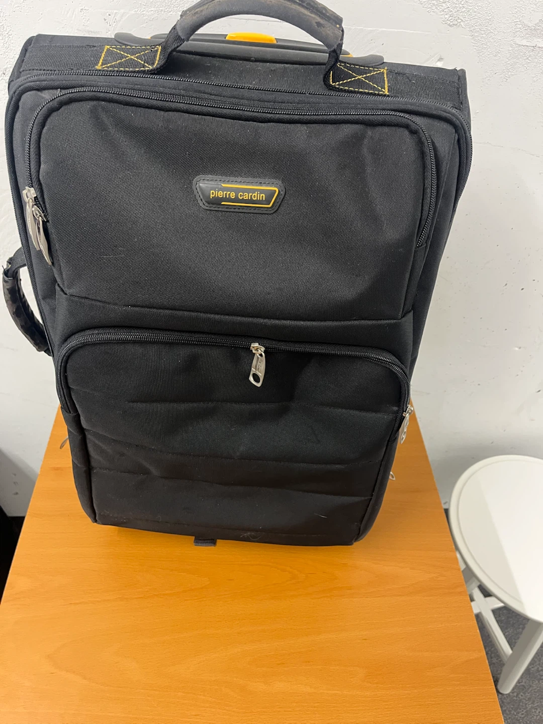 Pierre Cardin Black Rolling Luggage Suitcase