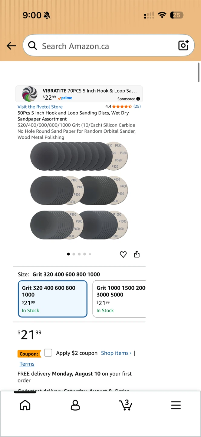 VIBRATITE 70PCS 5 Inch Sanding Discs Assortment