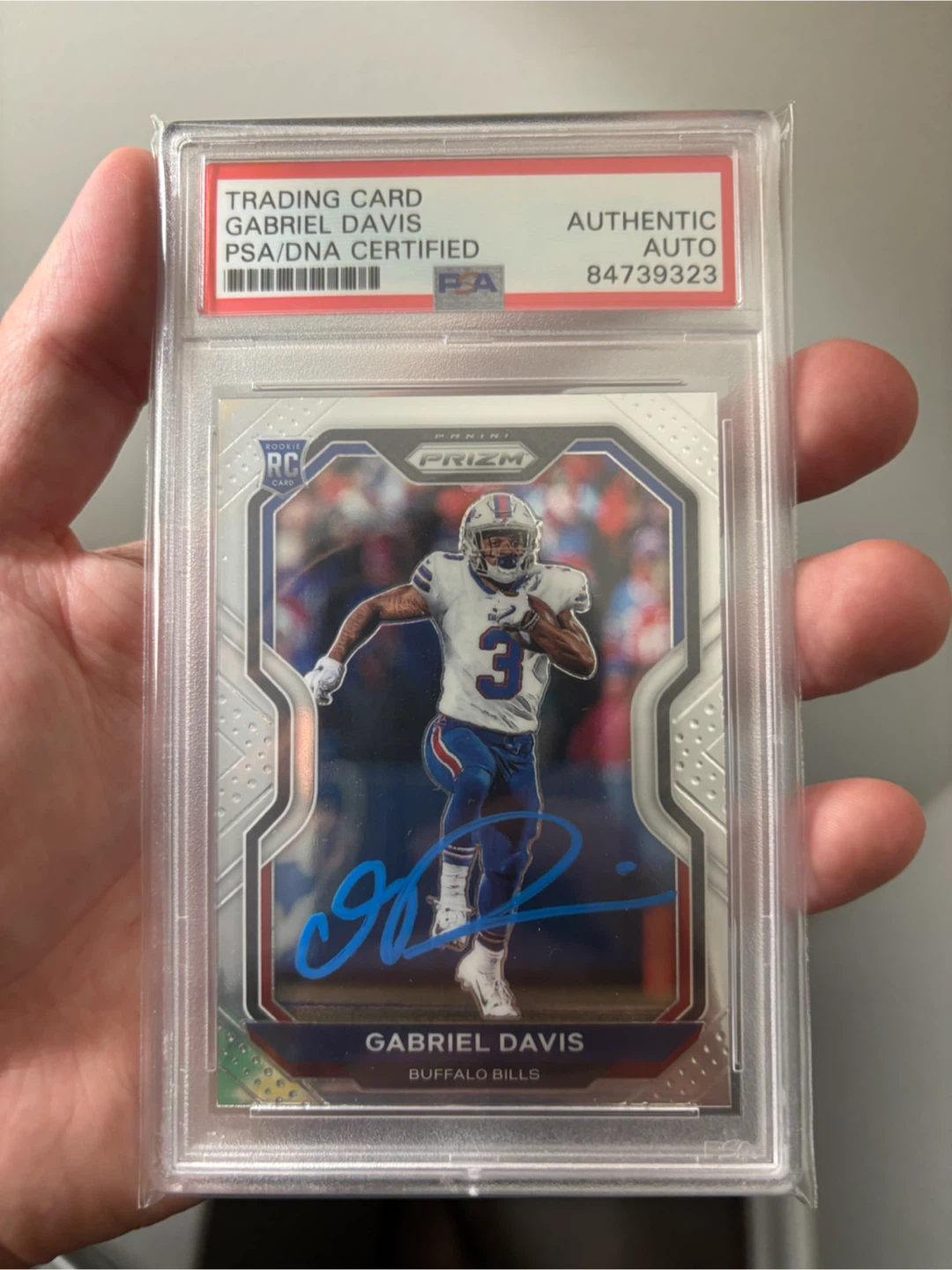 NFL Gabriel Davis 2020 Panini Prizm Football Card - PSA Graded