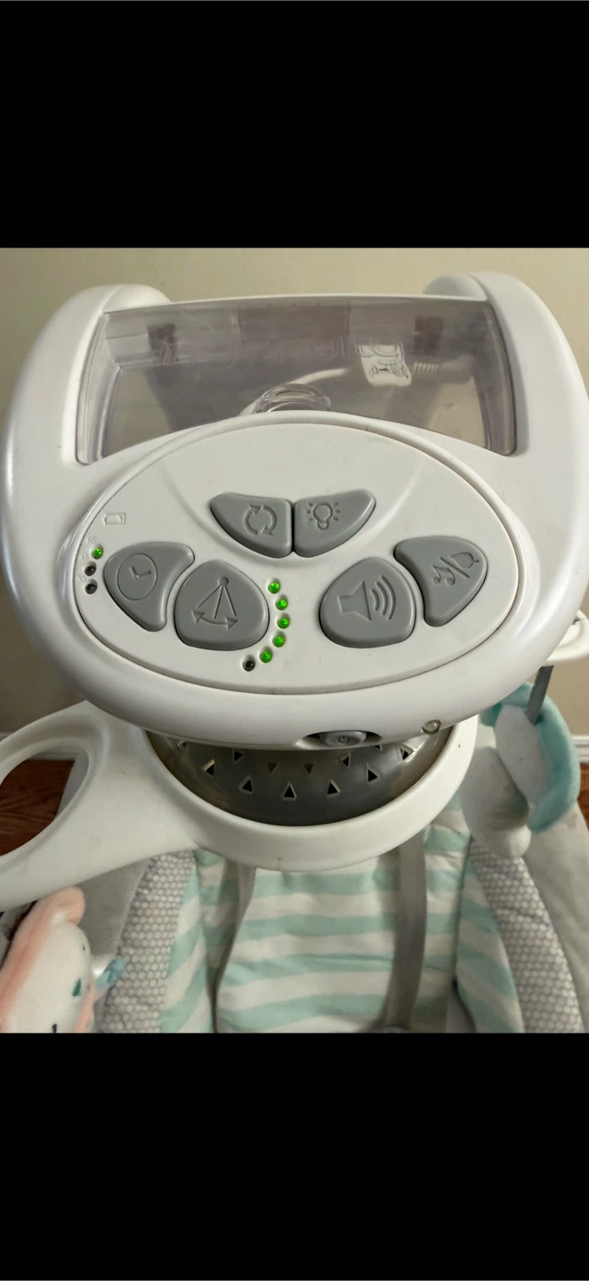 Electric Baby Swing - Plug-in Powered Automatic Swingset - photo 4