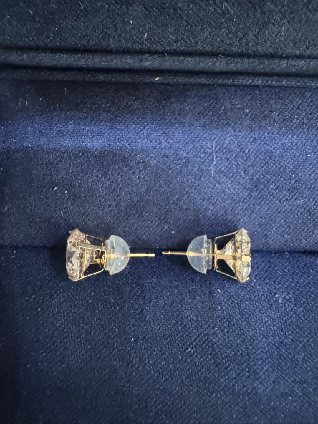 Lab Diamond Stud Earrings 14k gold - photo 2