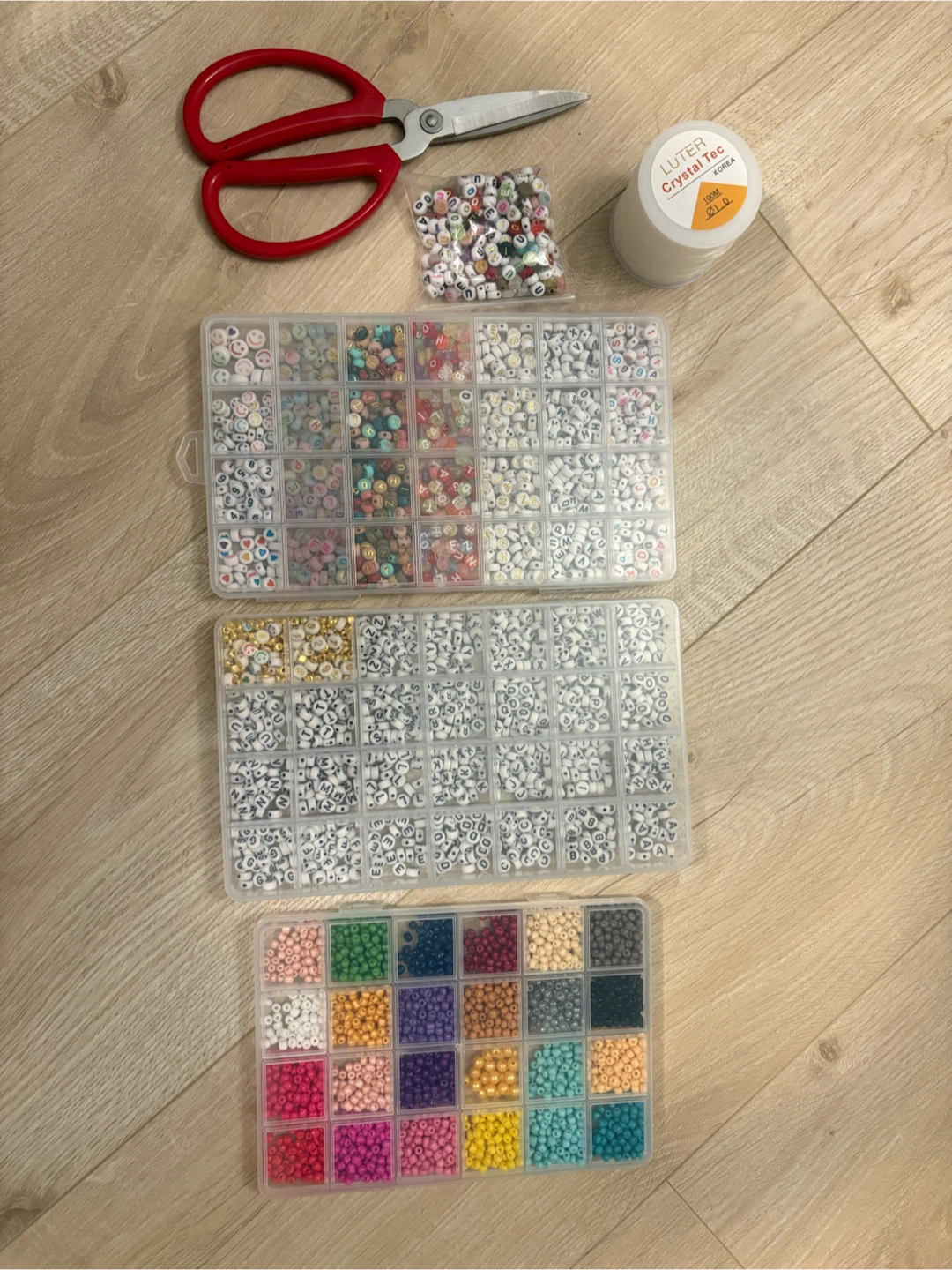 Bracelet Making Kit - Alphabet Beads & Charms