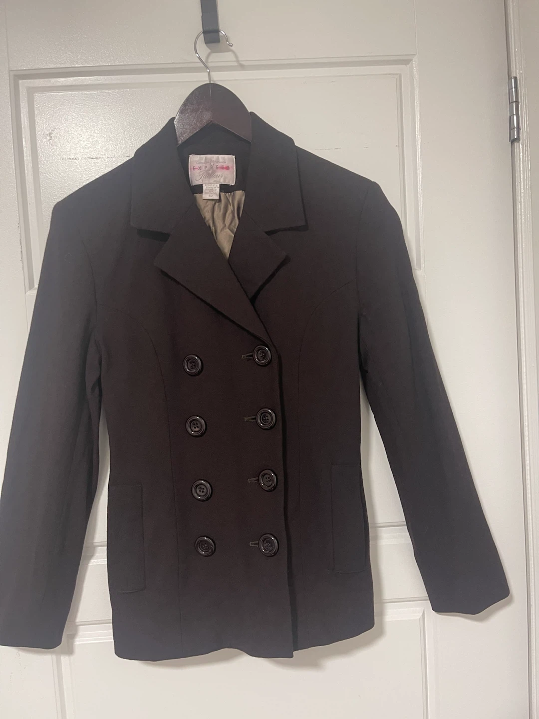 Express Tailleur Double-Breasted Blazer - Brown