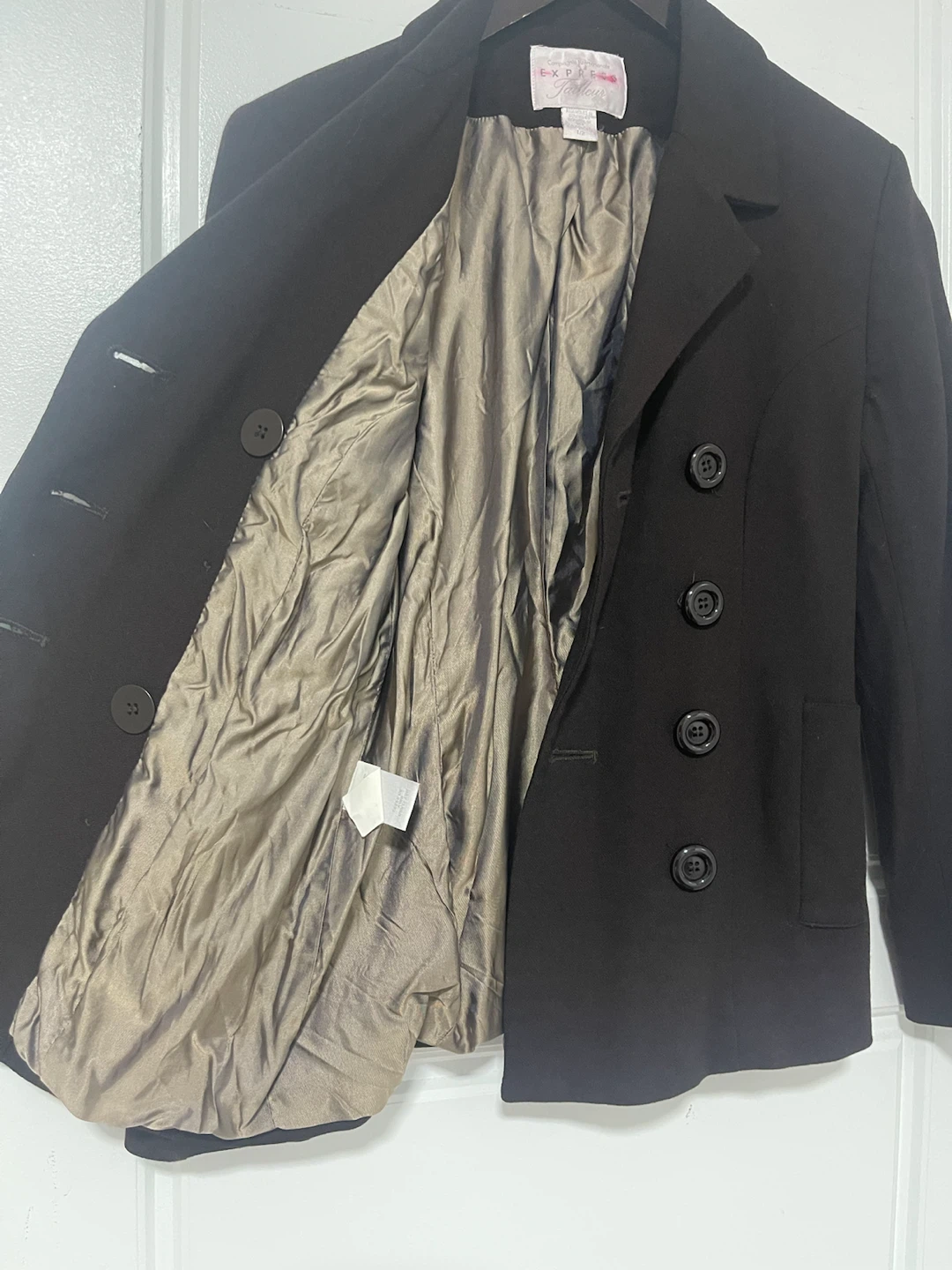 Express Tailleur Double-Breasted Blazer - Brown - photo 3