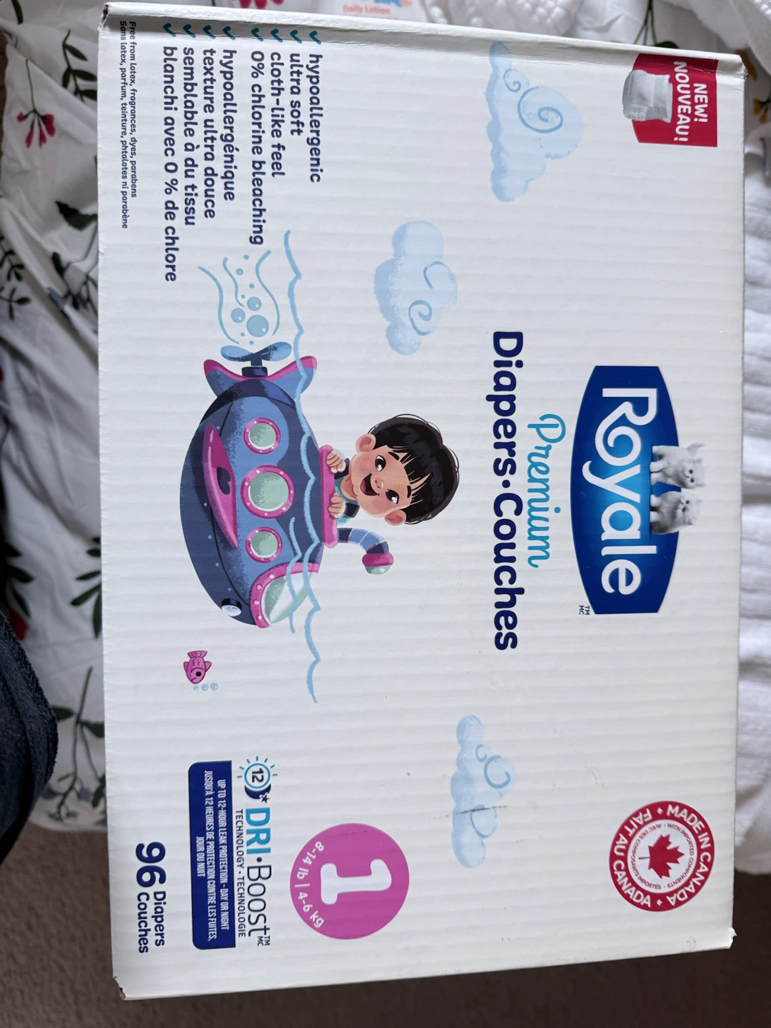 Royale Premium Diapers - Size 1 (96 Count)