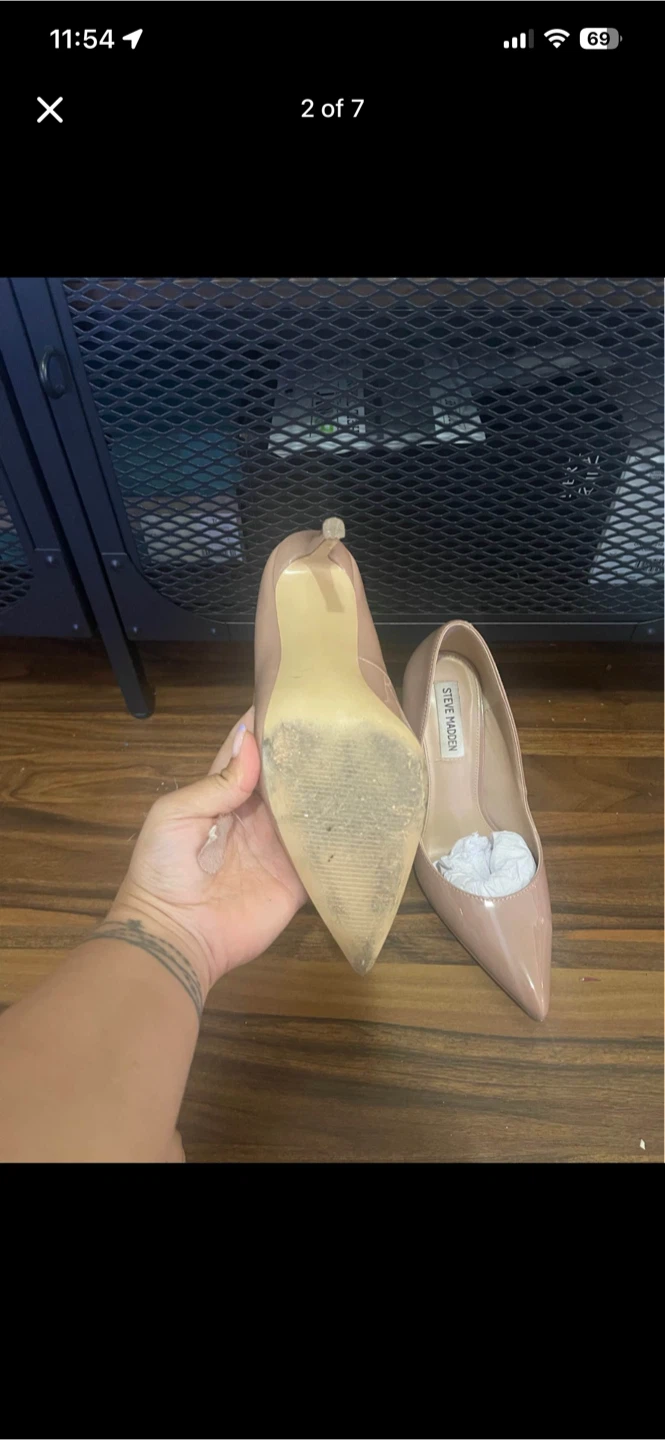 Steve Madden Nude Patent Leather Pumps - photo 2