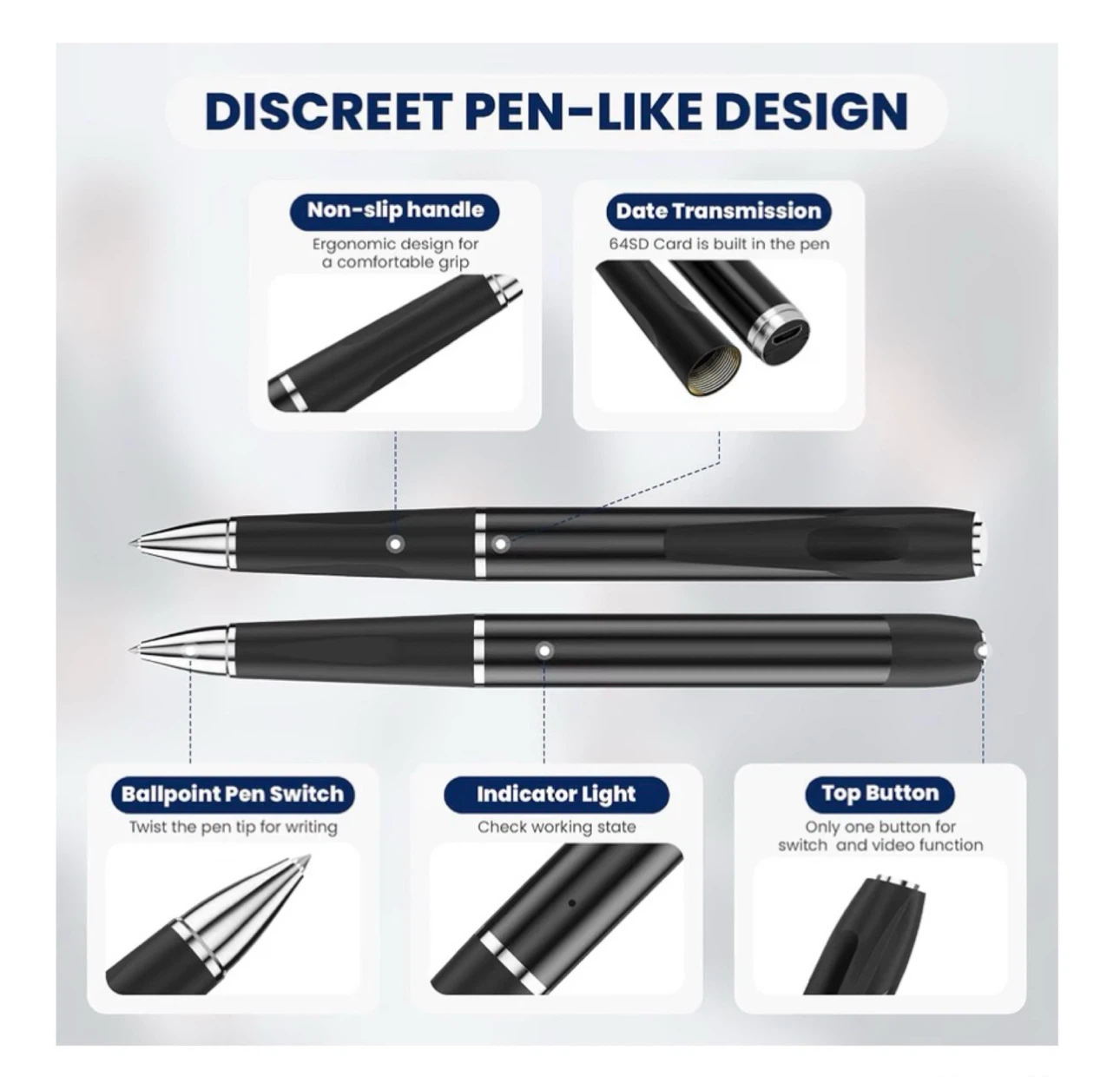 Brand new Security Camera Pen with 64GB - photo 4