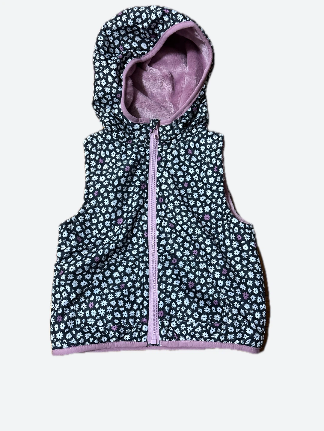Floral Hooded Vest (18 M)