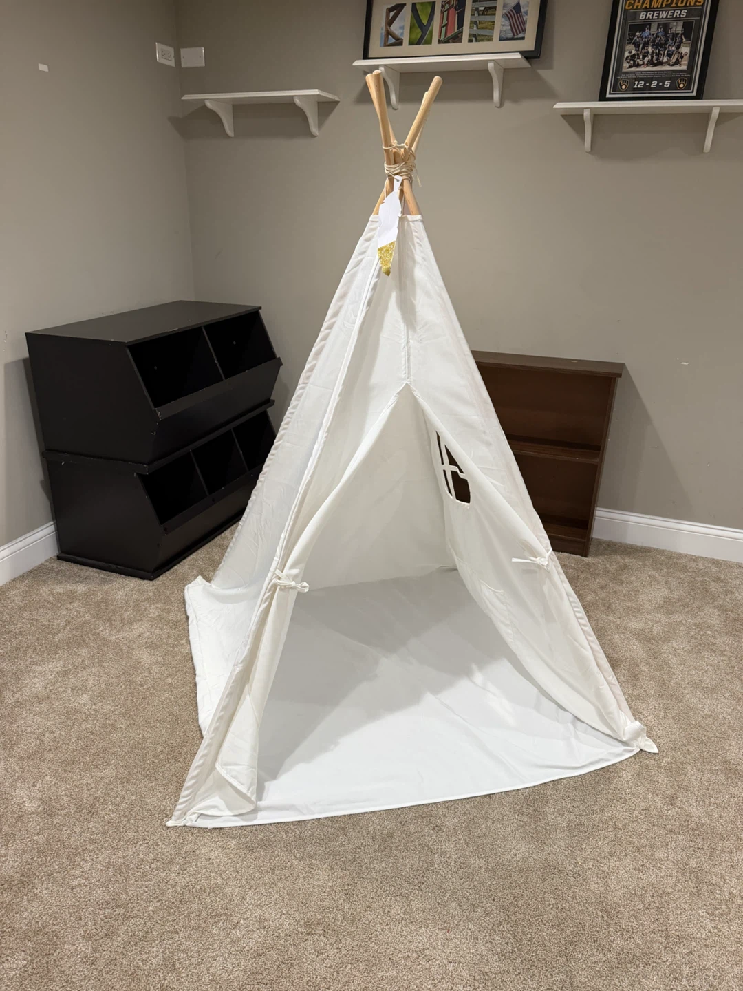 White Kids Teepee Tent