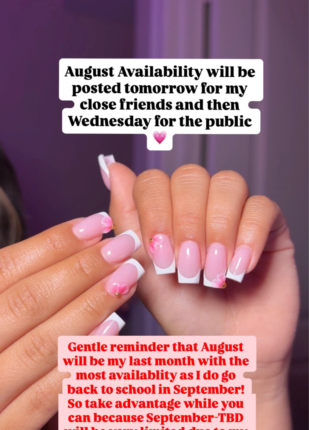 August Availability Update