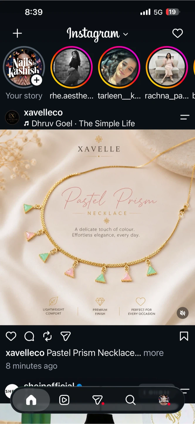 Xavelle Pastel Prism Necklace