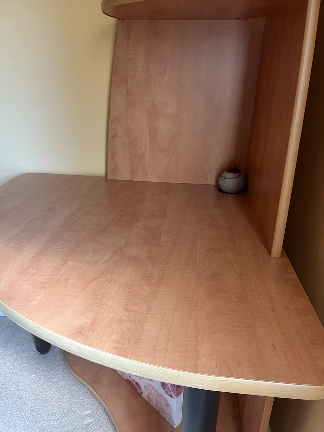 Corner Study Desk with Storage Shelf - photo 2