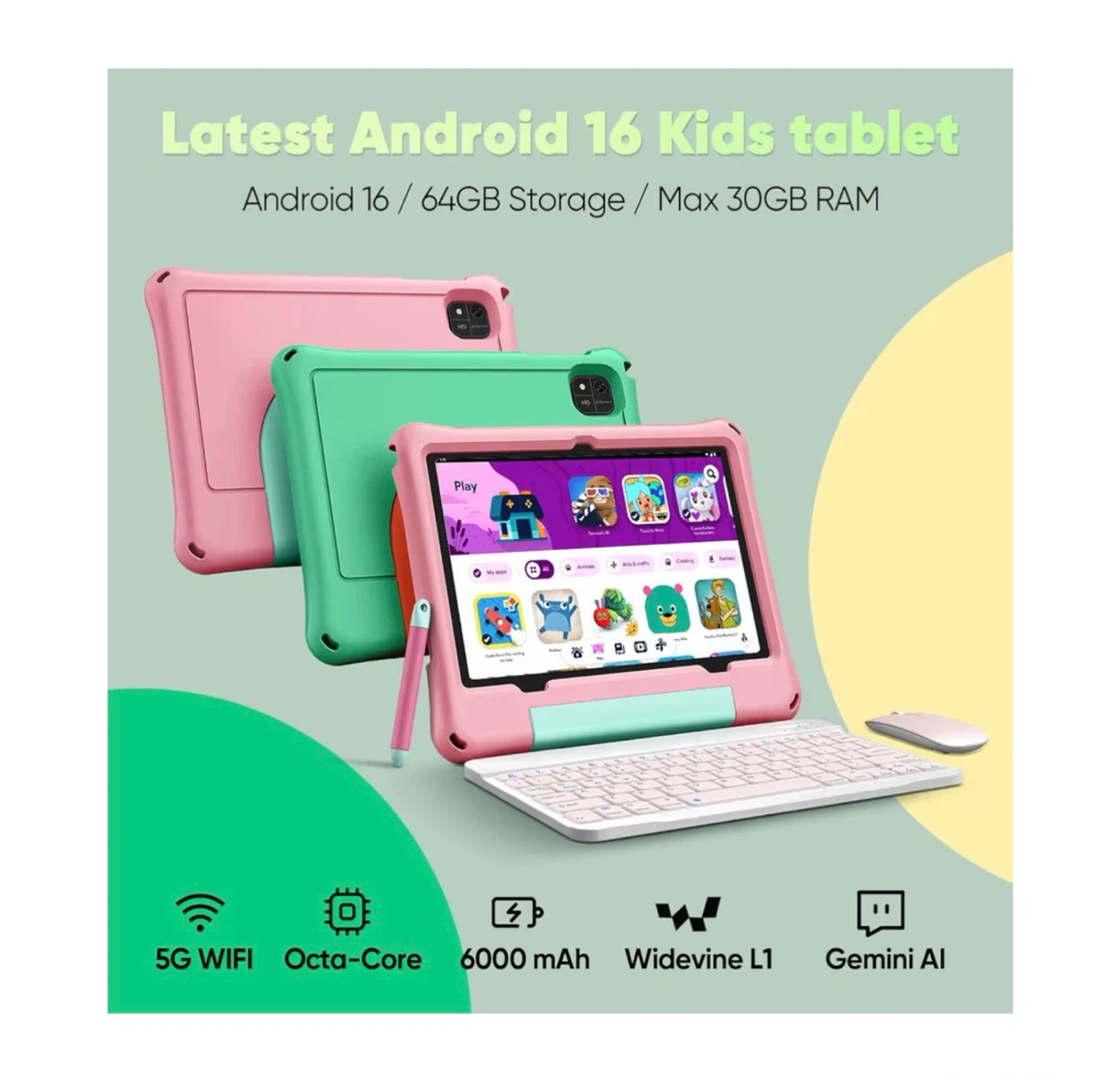 Brand new Kids Tablet, Android 16 Tablet for Kids 10 inch - photo 4