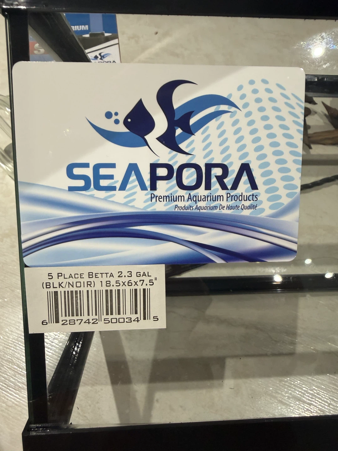 Seapora 5 Gallon Betta Aquarium Kit with Filter and Decor - photo 3