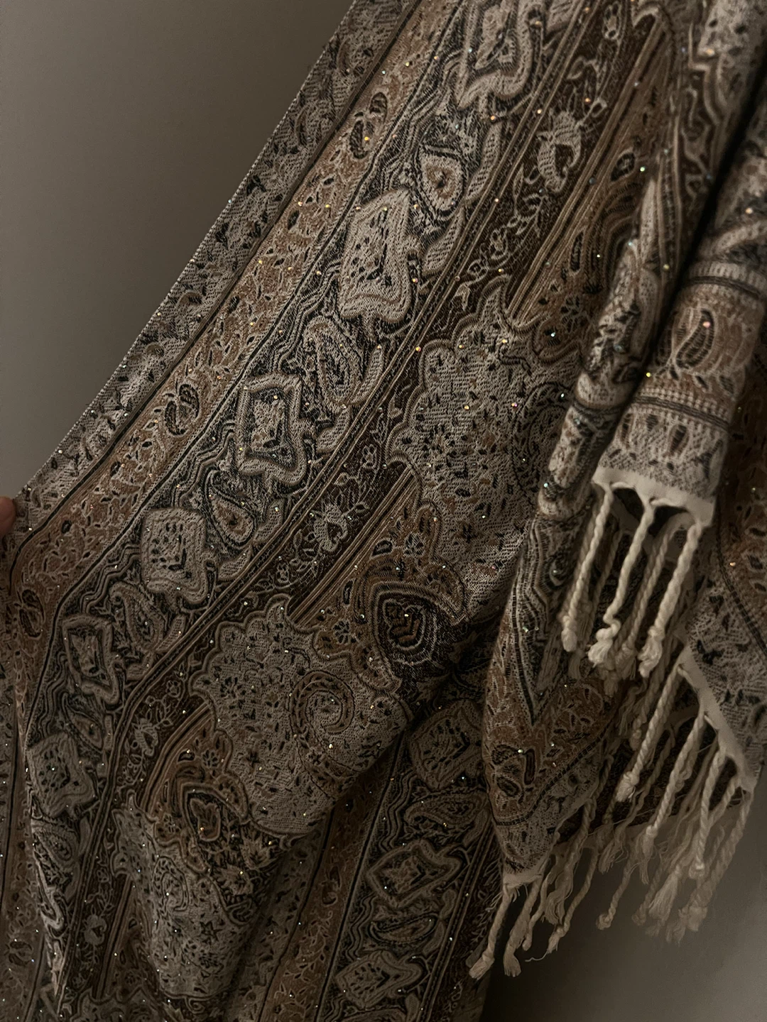Beautiful rhinestones pashmina