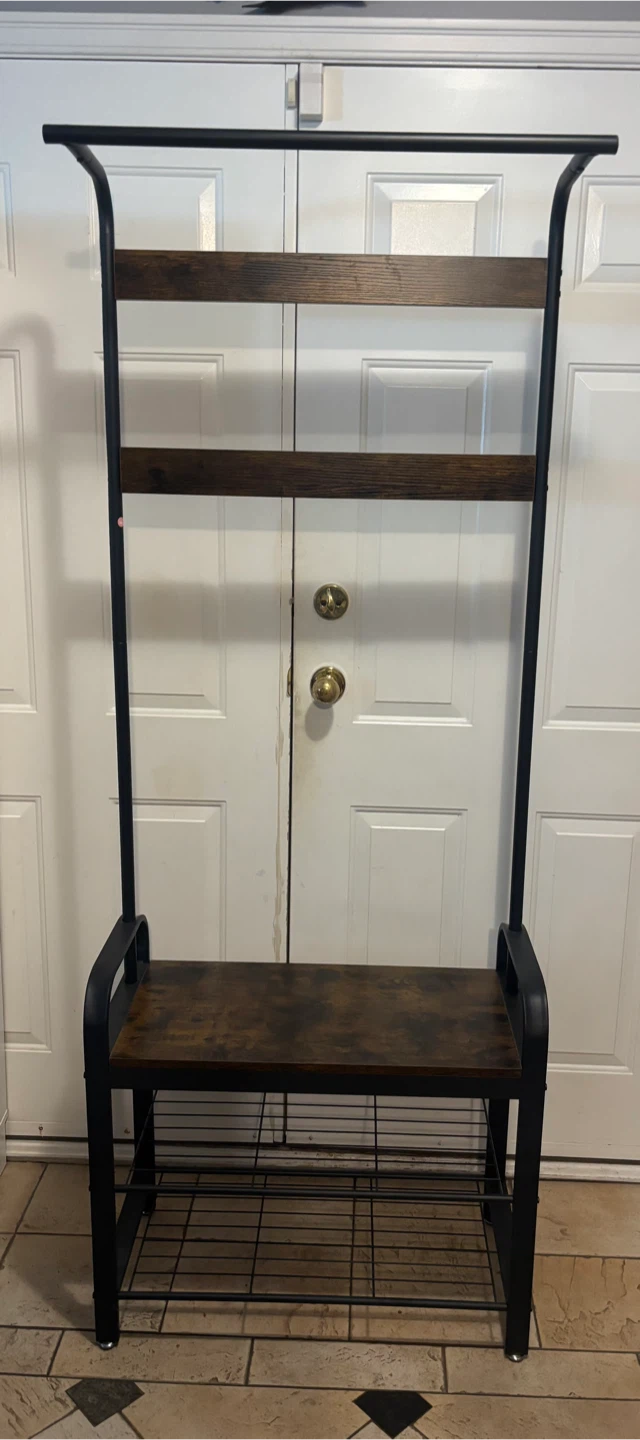 Hall Tree with Bench and shoe Shelve