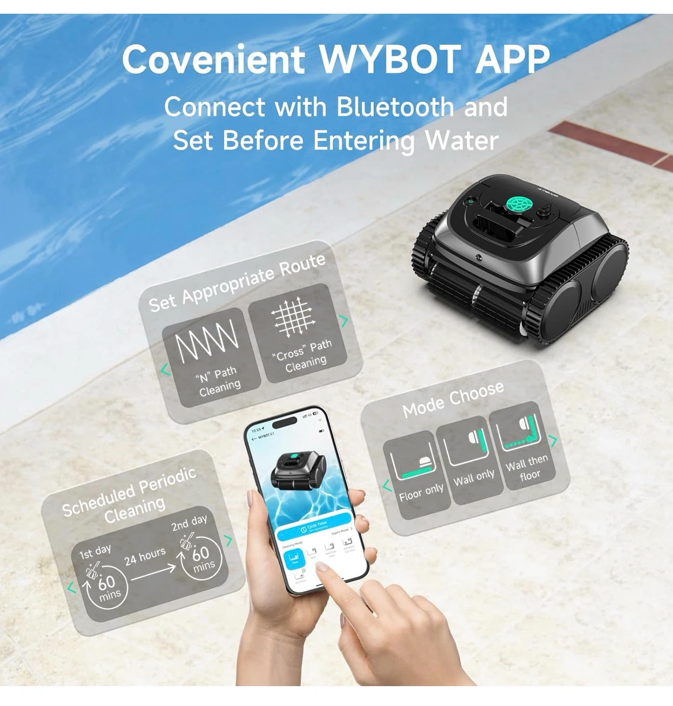 WYBOT C1 Pool Vacuum Robot - photo 5