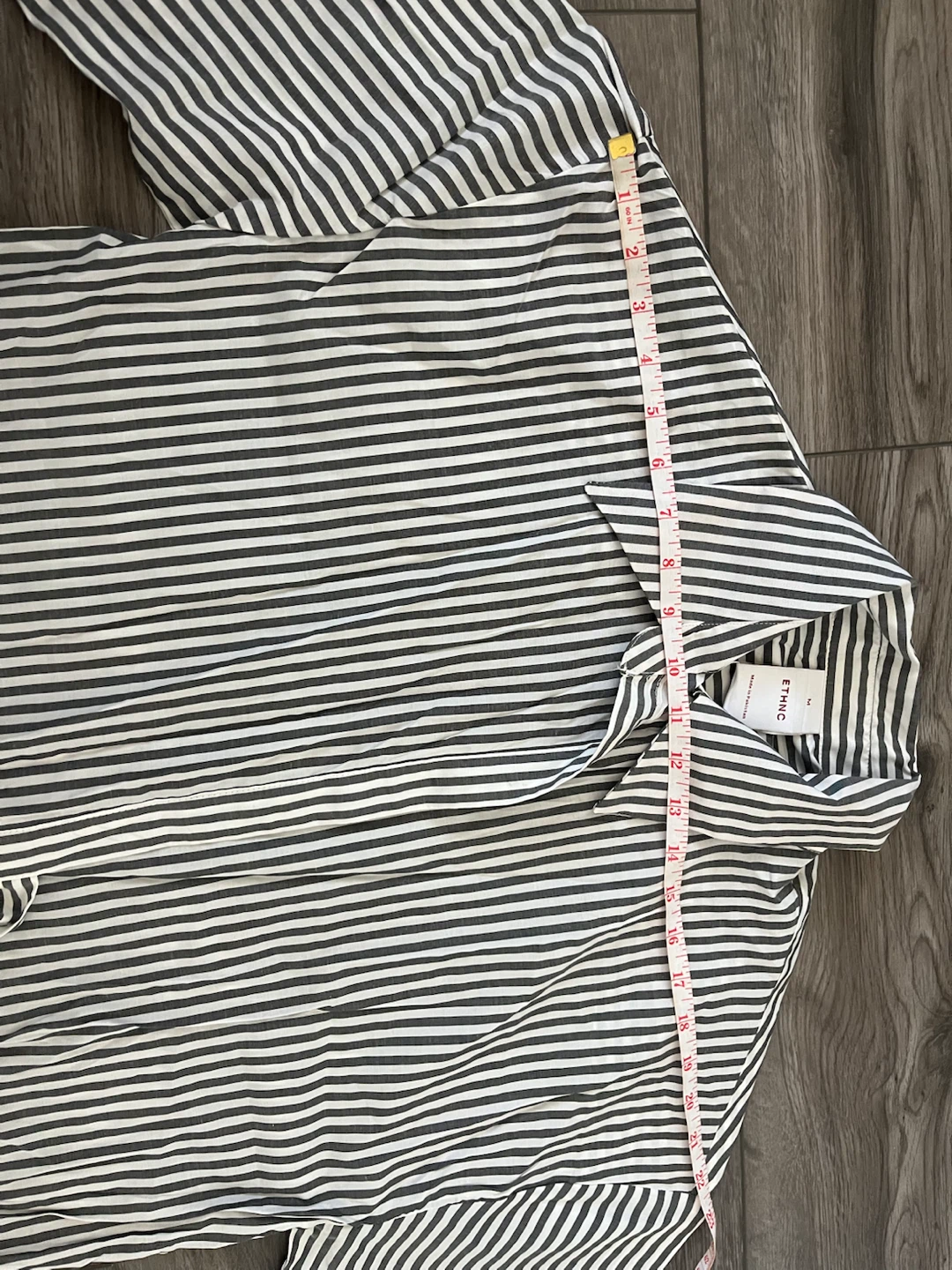 Striped Button-Up Midi Dress - photo 5