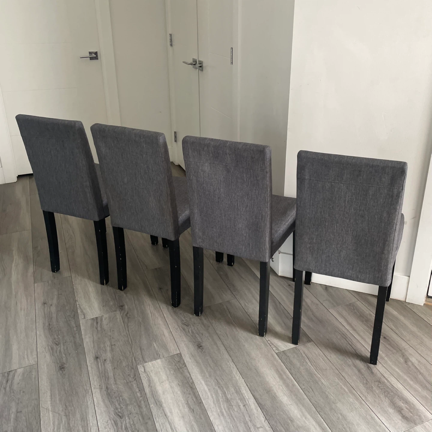 4 Grey Dining Chairs - photo 5