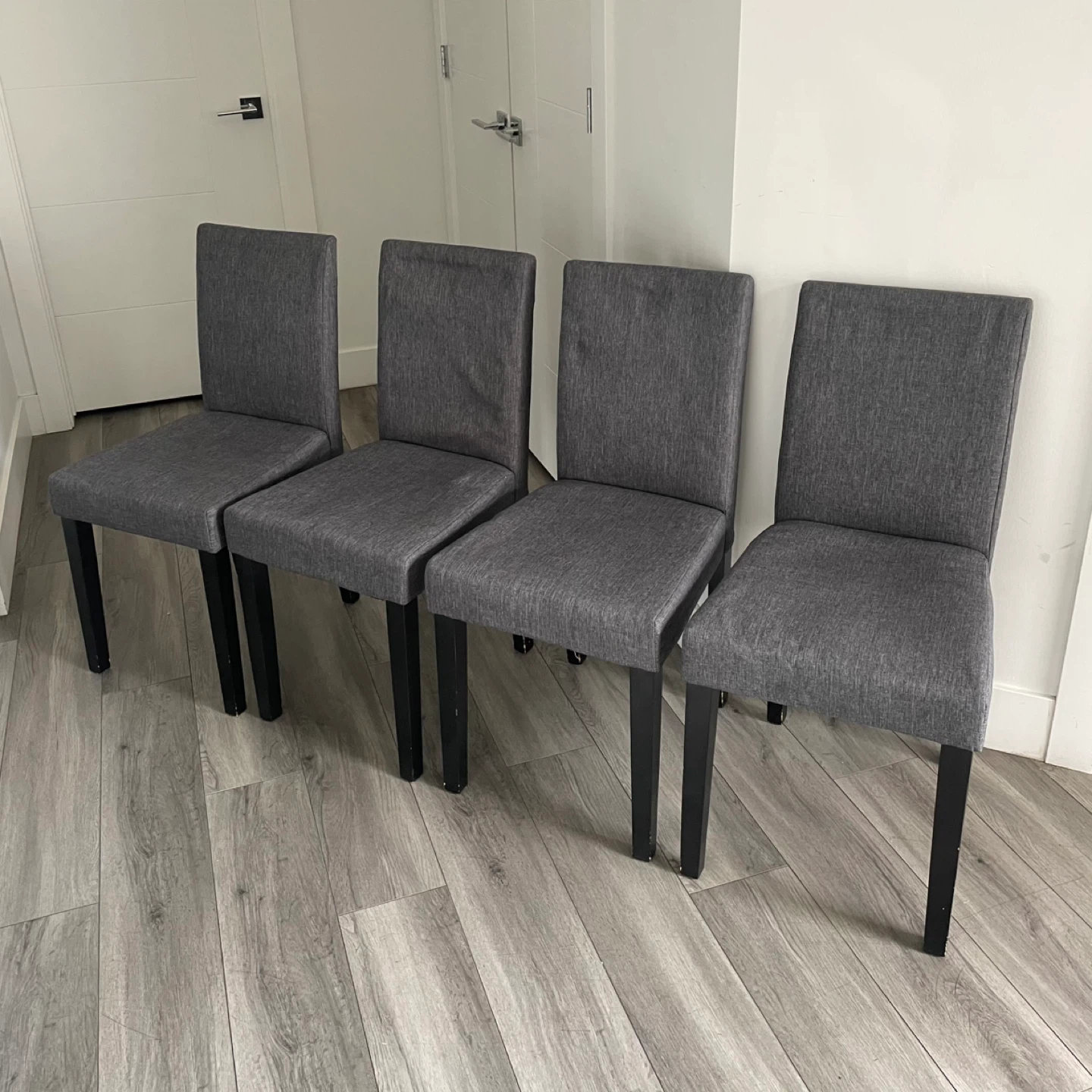 4 Grey Dining Chairs