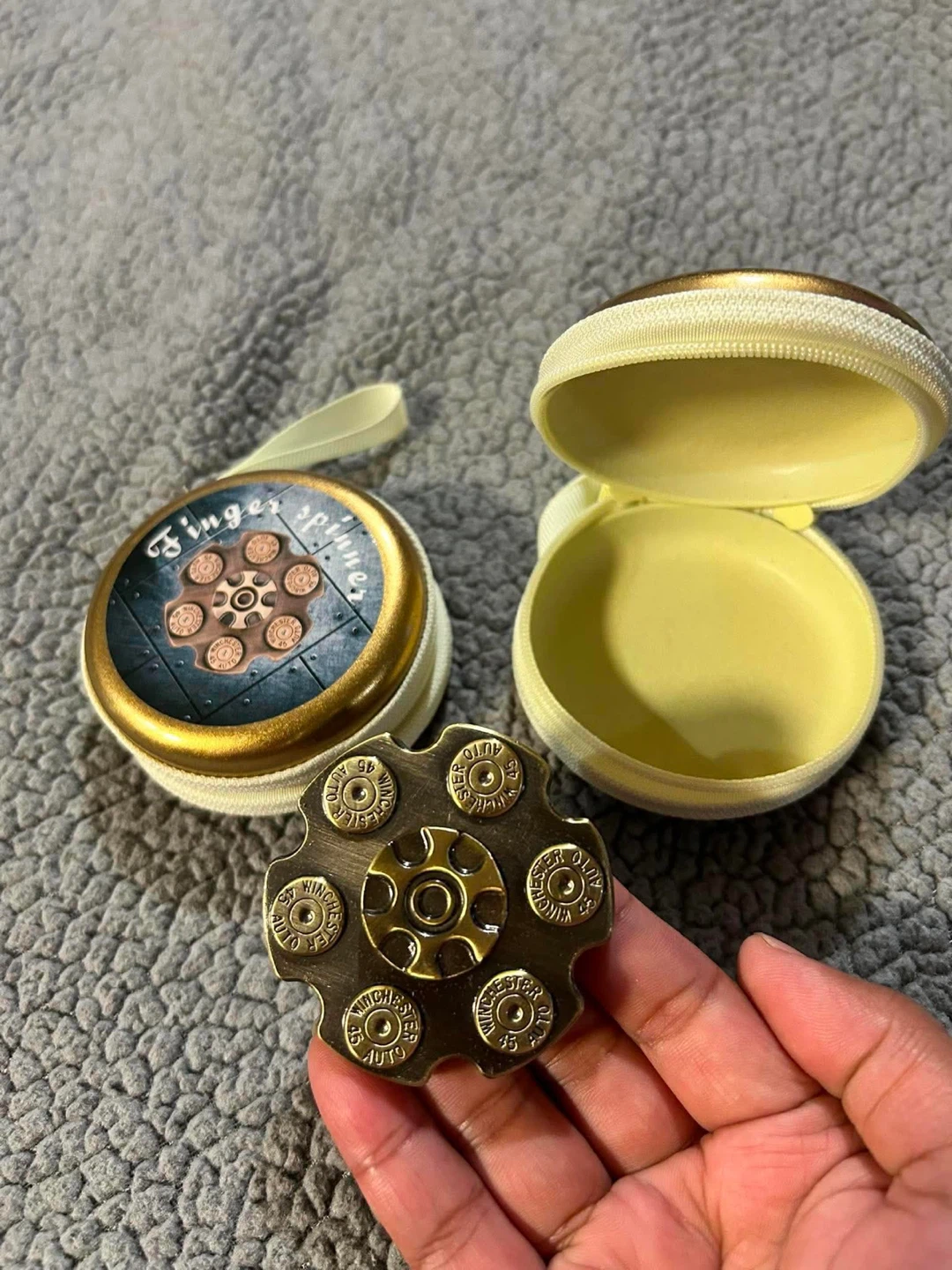 Assorted Finger Spinners with Cases