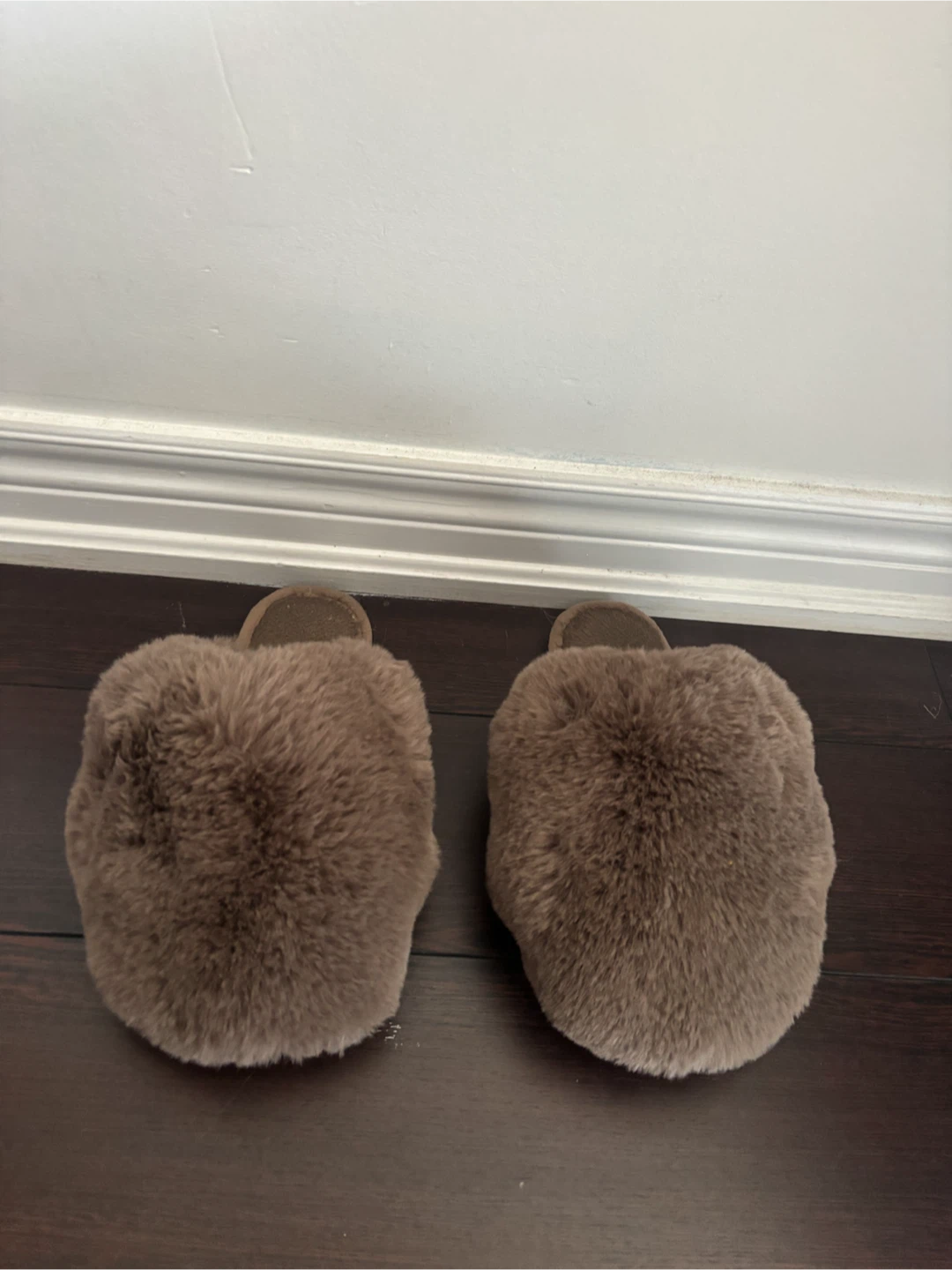 Brown Fuzzy Slippers
