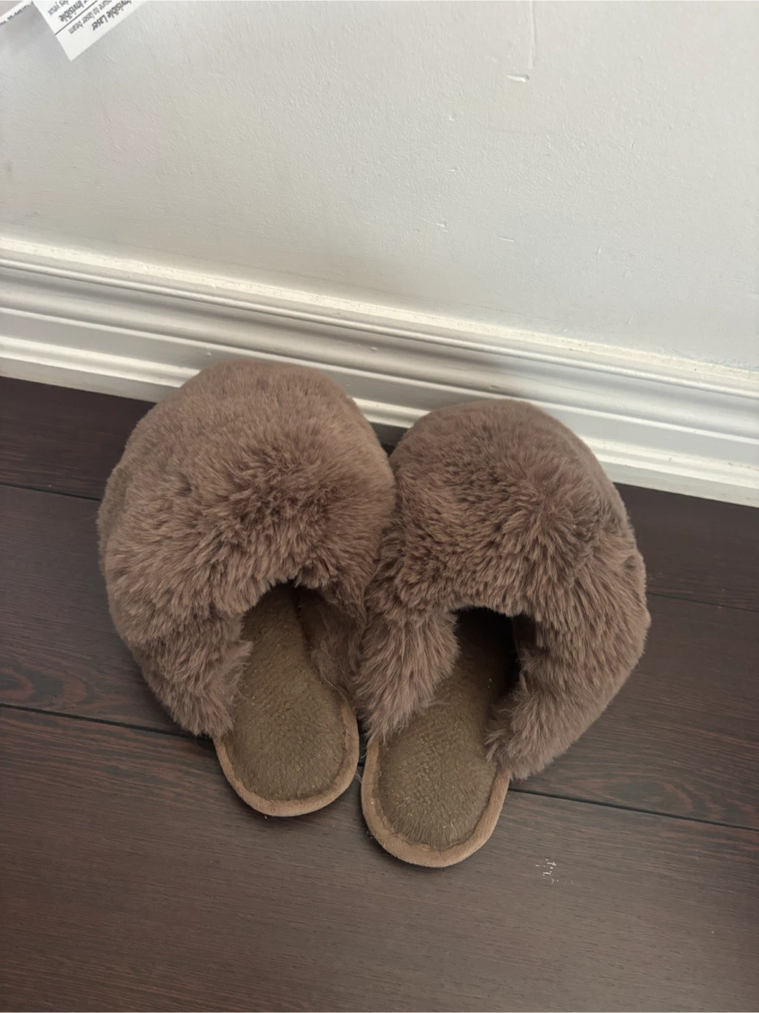 Brown Fuzzy Slippers - photo 2