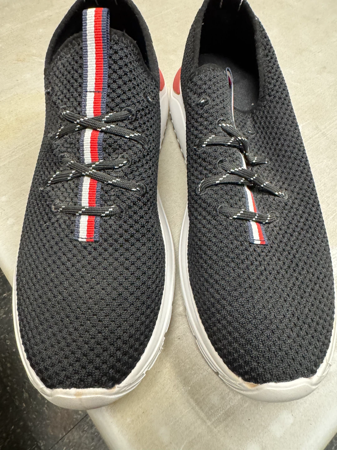 Tommy Hilfiger Black Knit Sneakers