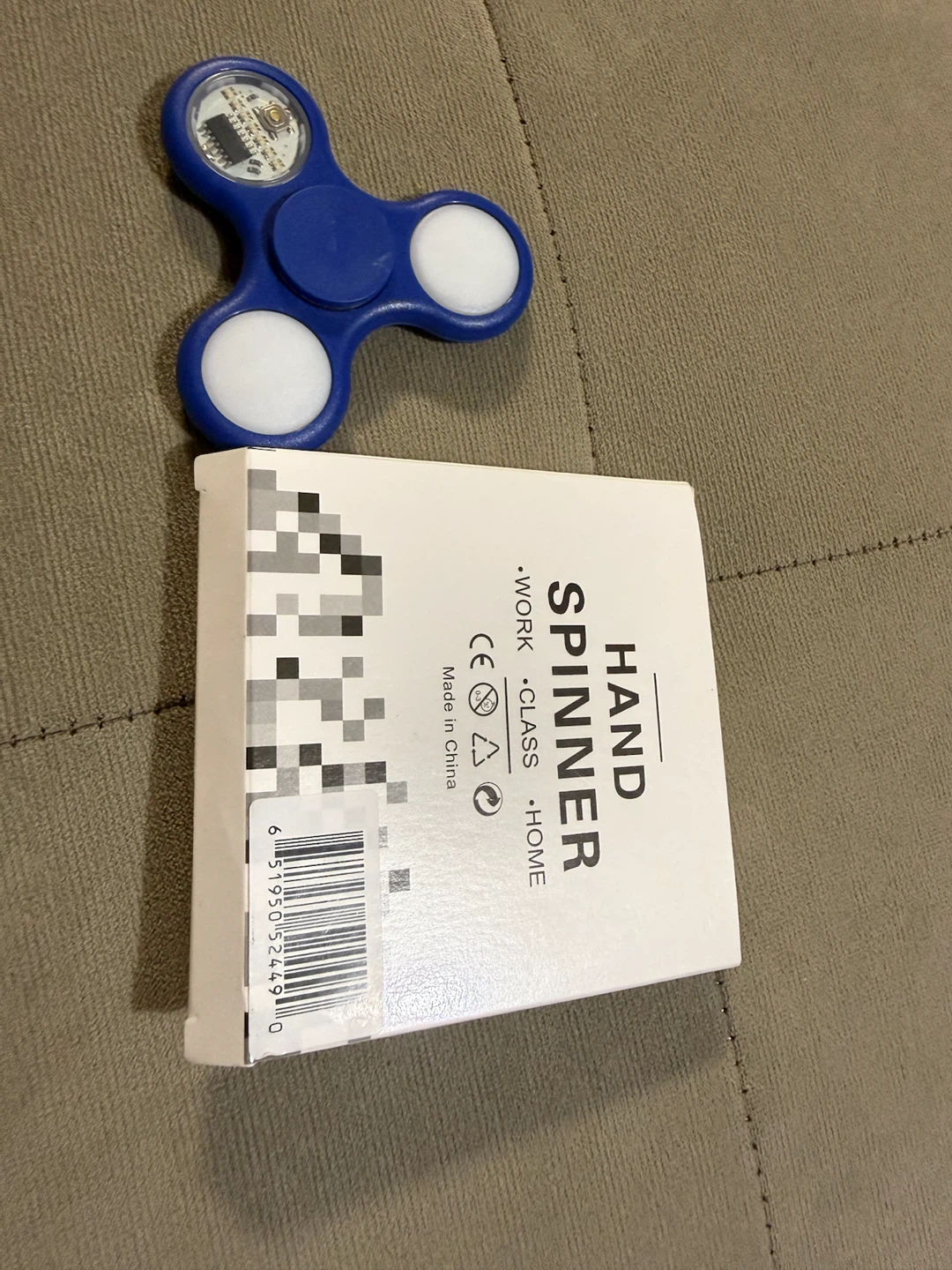 Blue Light-Up Hand Spinner