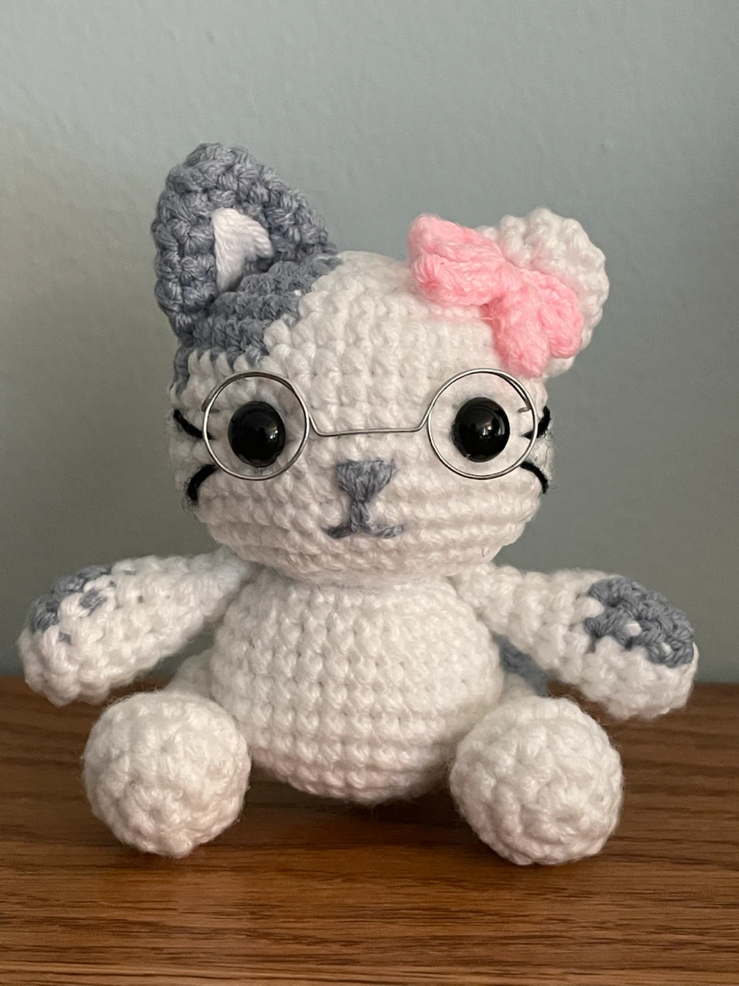 Hand-Crocheted Cat Plush Toy