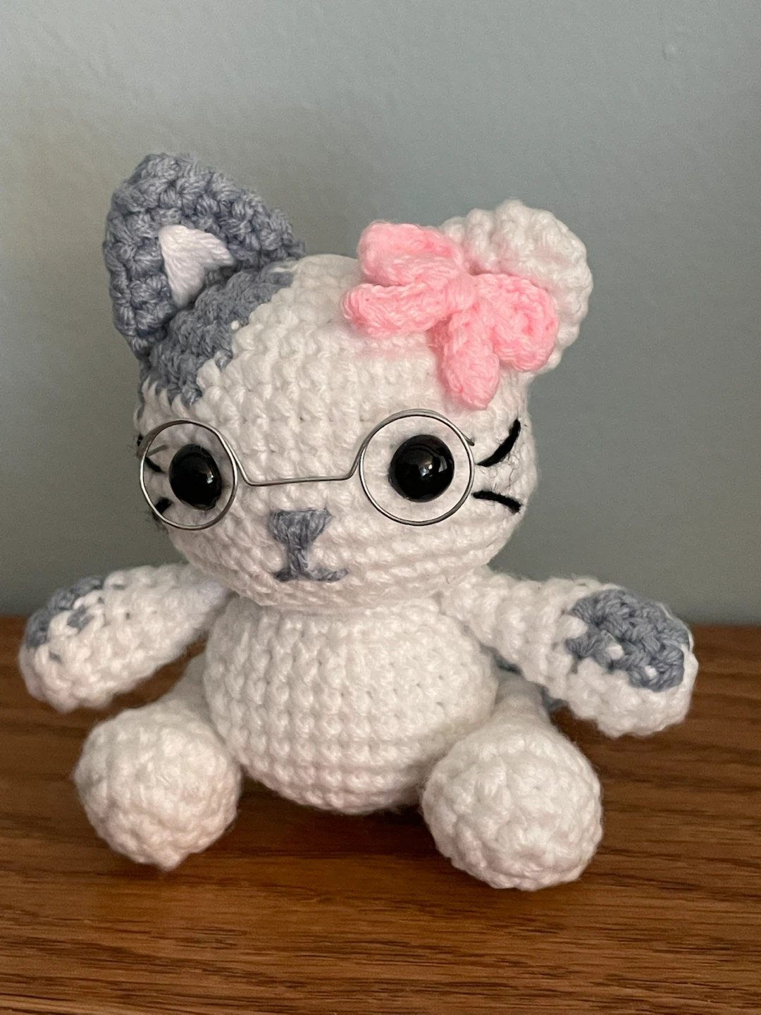 Hand-Crocheted Cat Plush Toy - photo 2