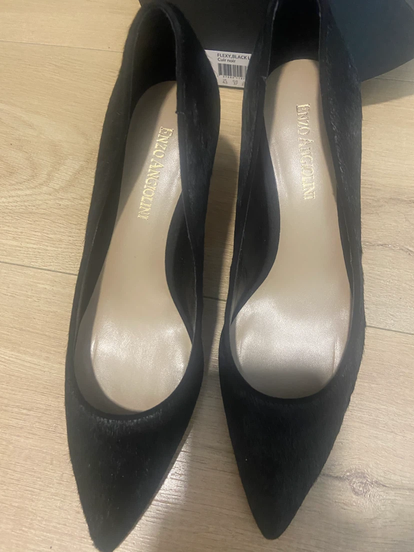 Enzo Angiolini Black Suede Heels - photo 2