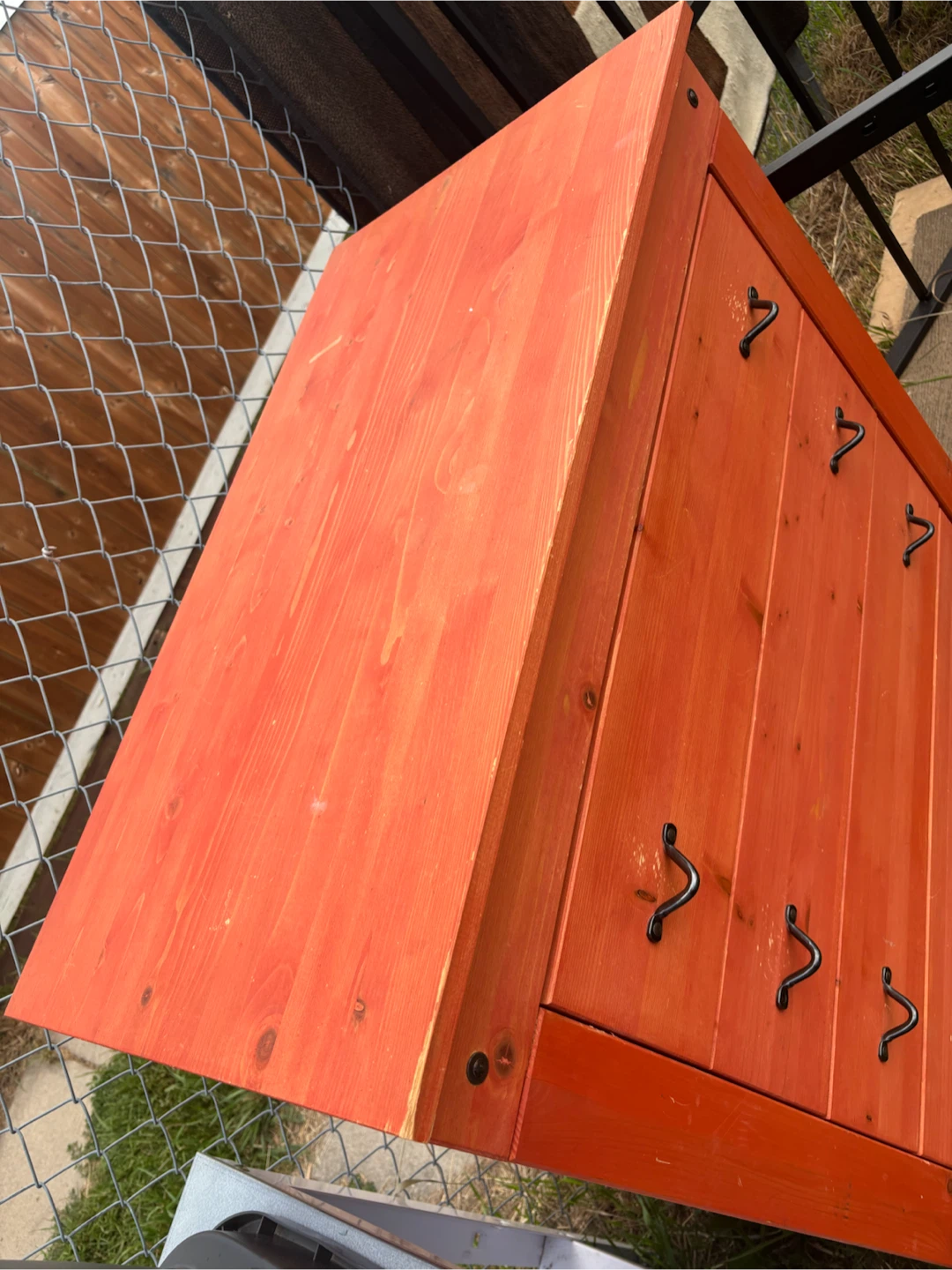 Orange stain 4-Drawer Dresser ikea