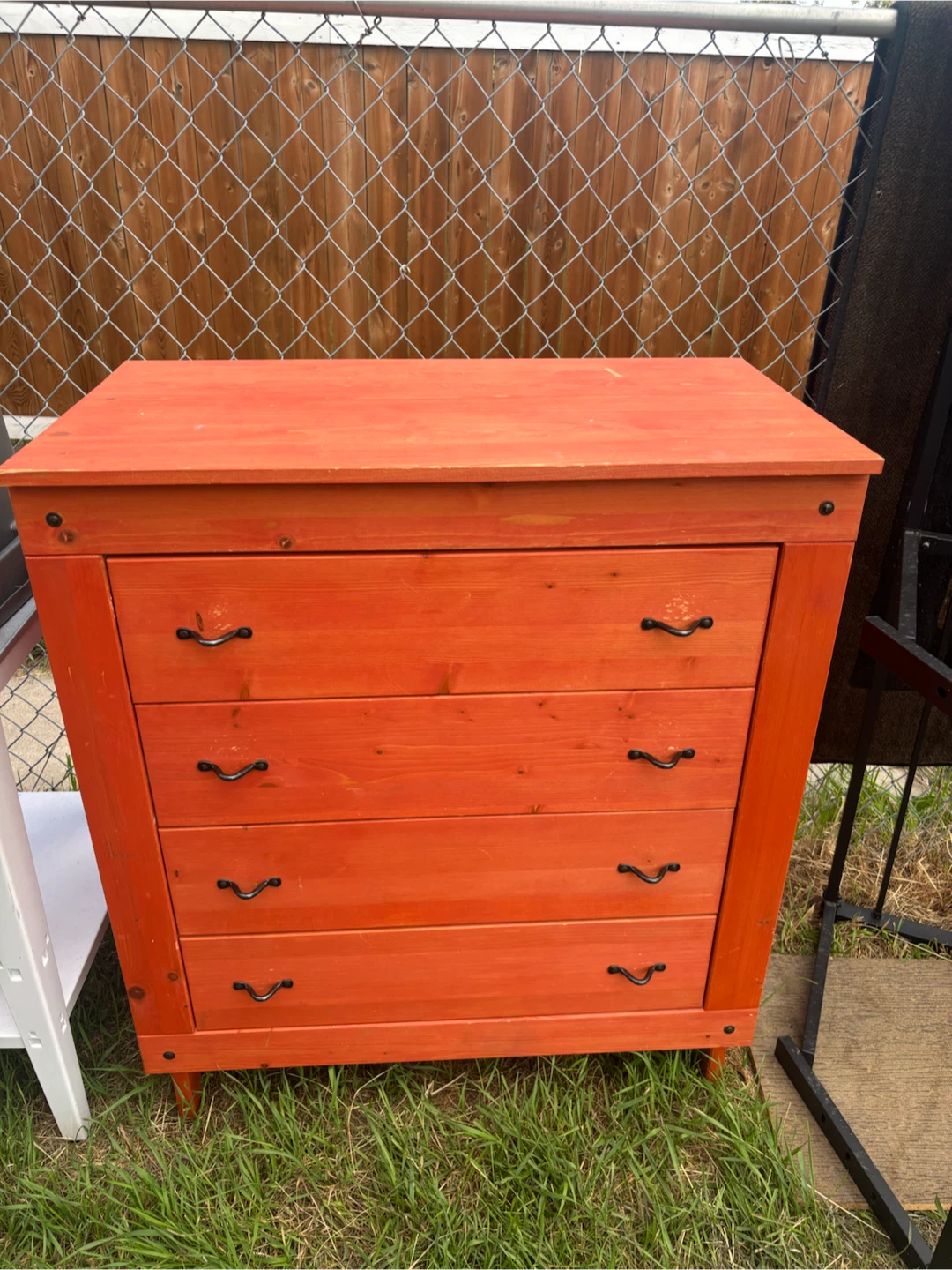 Orange stain 4-Drawer Dresser ikea - photo 2