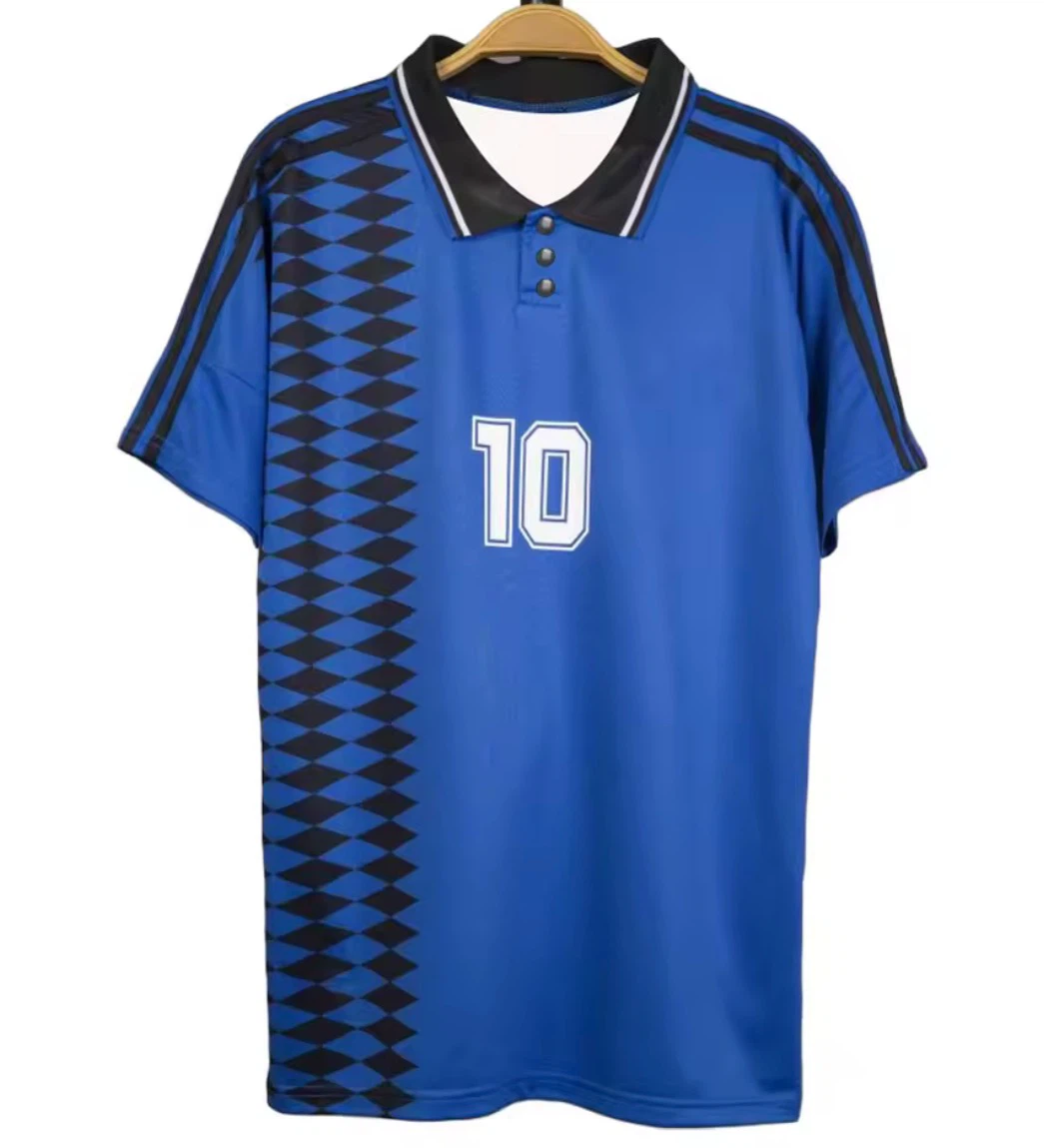 Blue Soccer Jersey with Number 10