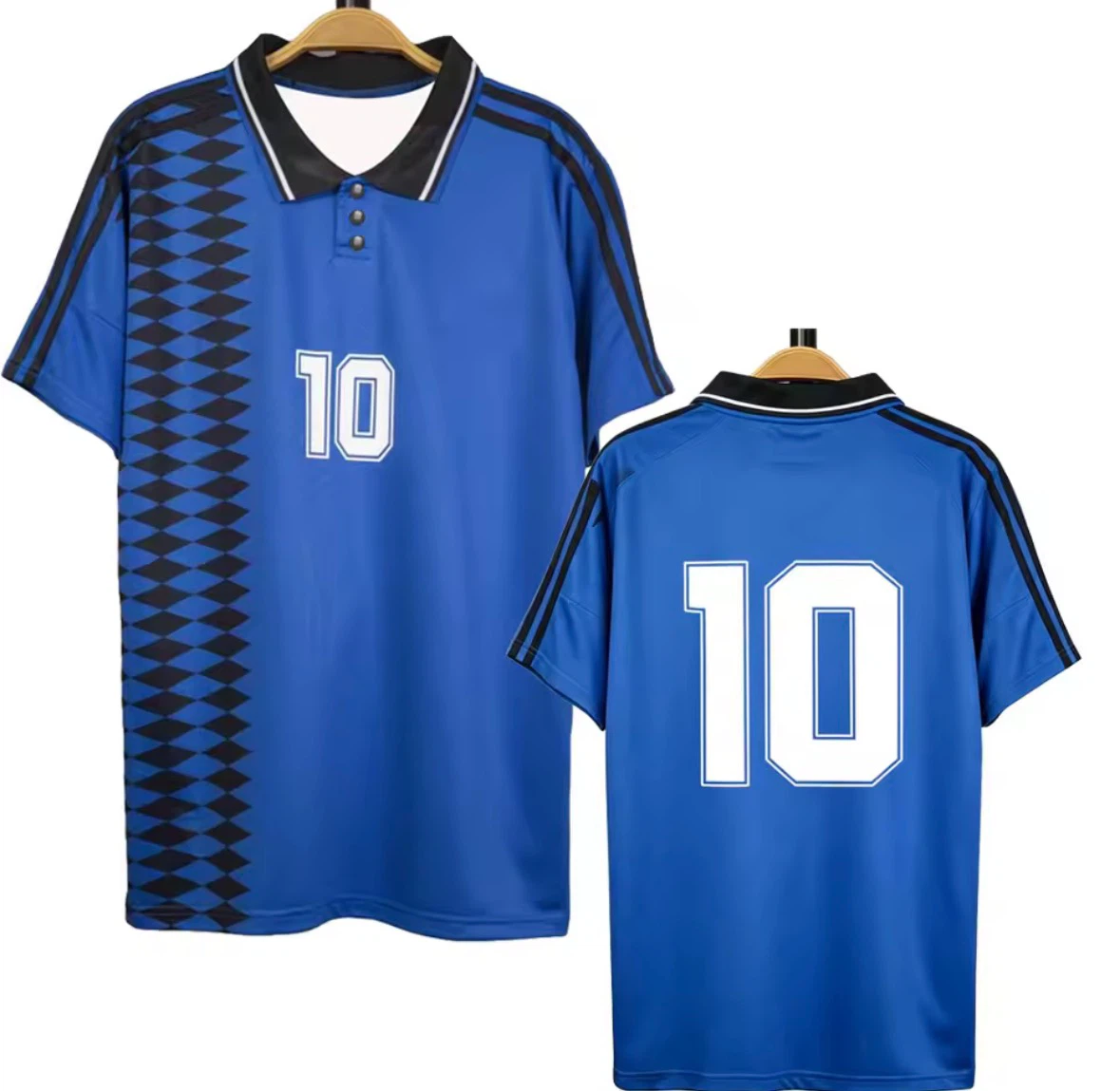Blue Soccer Jersey with Number 10 - photo 2