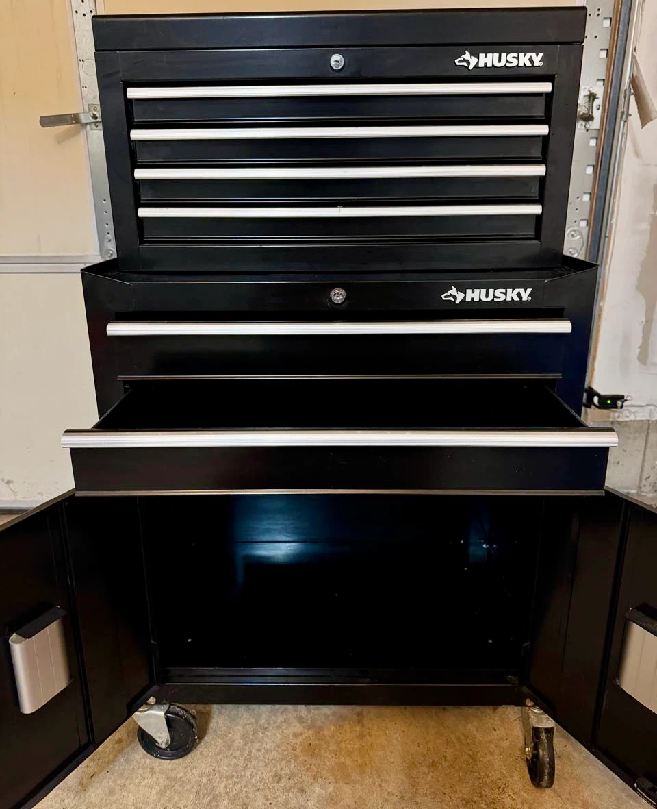Husky Black Tool Chest with Cabinet - photo 4