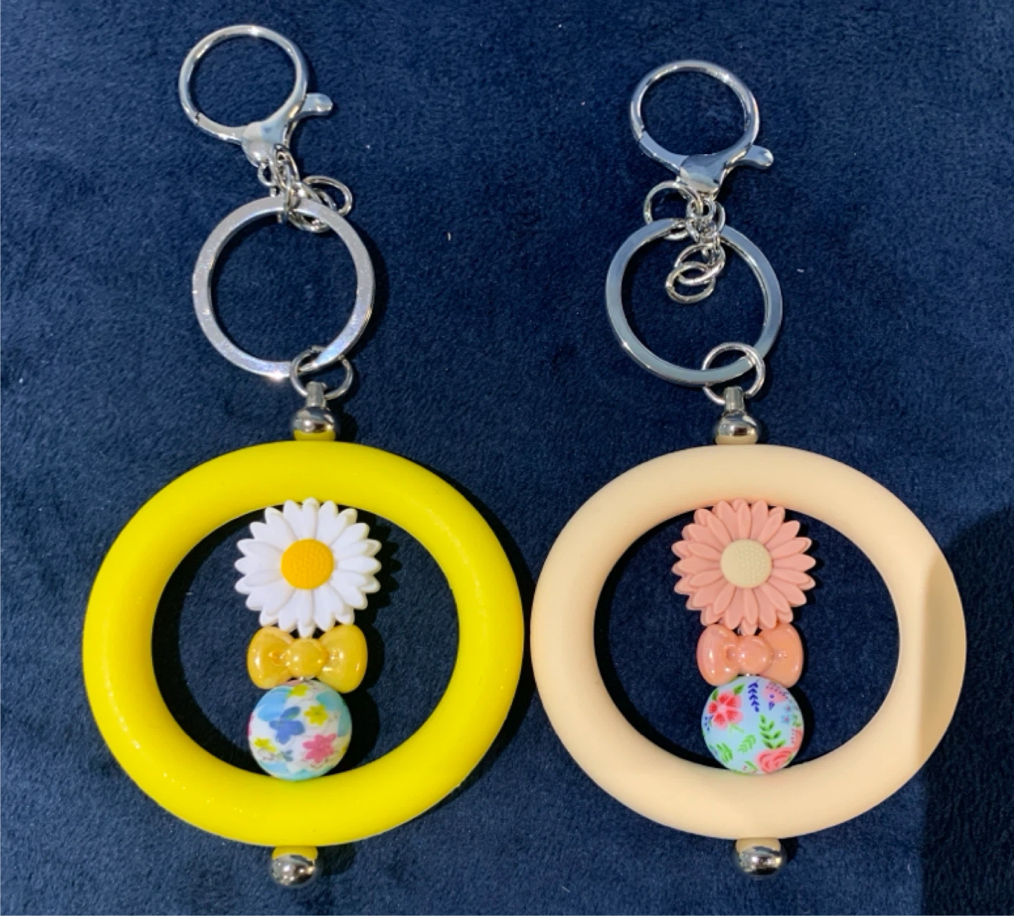 Cute Flower & Bow Keychains 12 dollars each