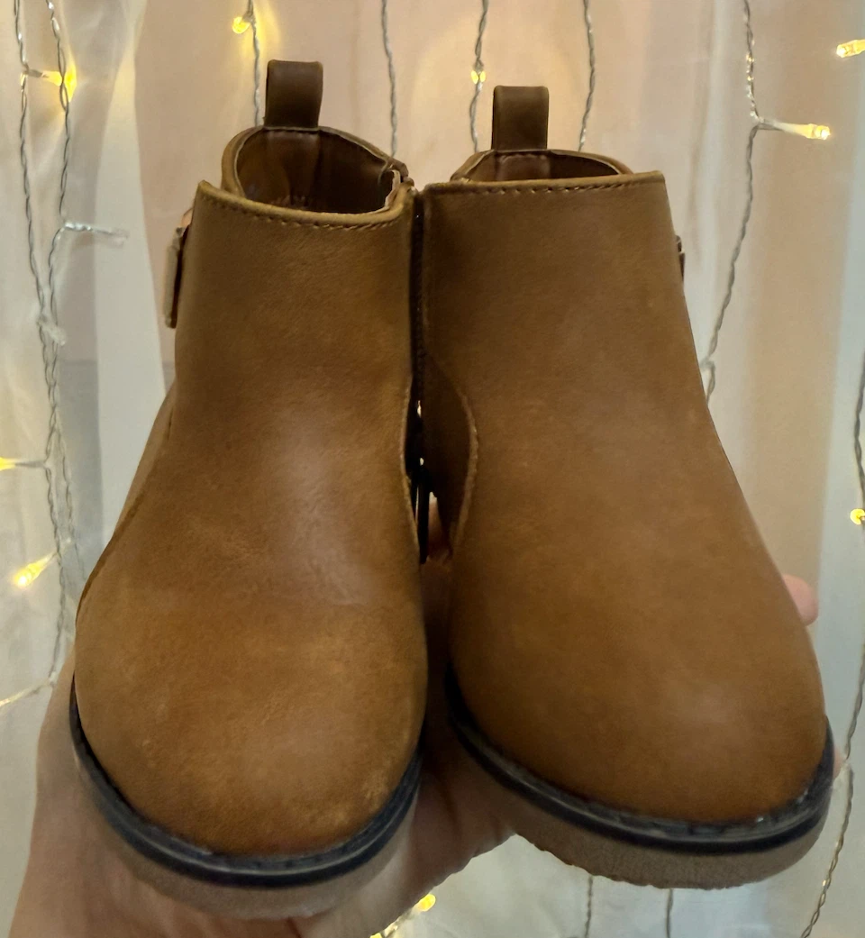 Brown Ankle baby girl Boots with Buckle - Size 5 - photo 2