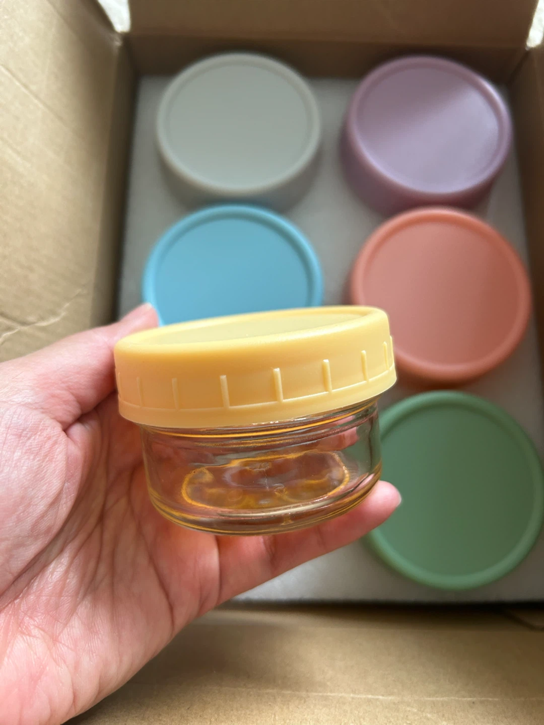 Glass Jars with Lids for Dips and Dressings