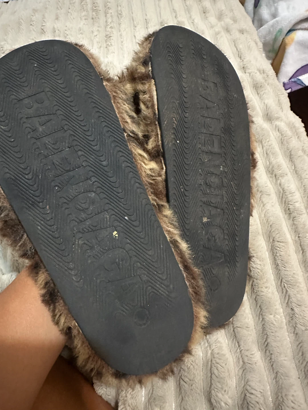 Balenciaga Leopard Print Furry Slides - photo 2