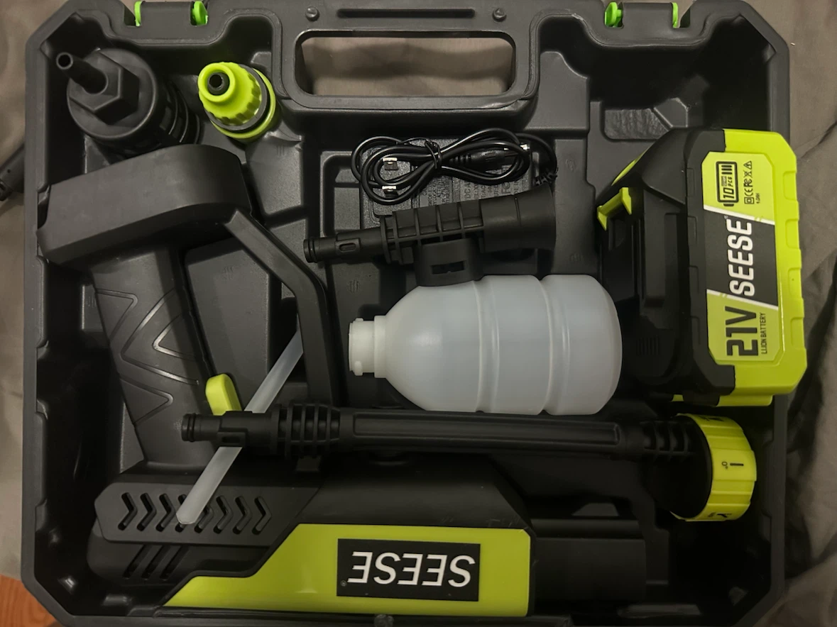 SEESE Cordless Pressure Washer 1000 PSI - photo 4