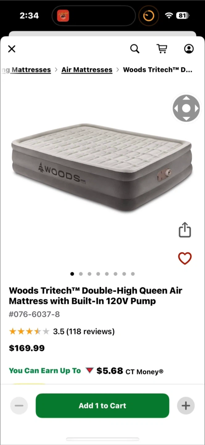Woods Tritech™ Double-High Queen Air Mattress - photo 2