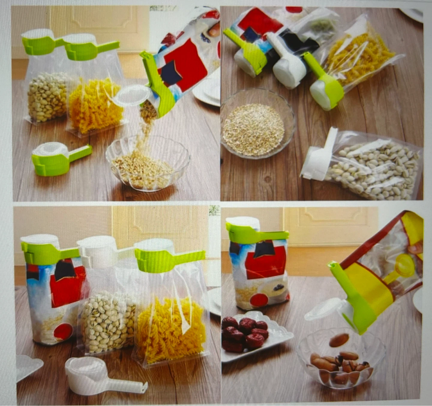 Set of 4 Bag Clips with Spout - photo 5