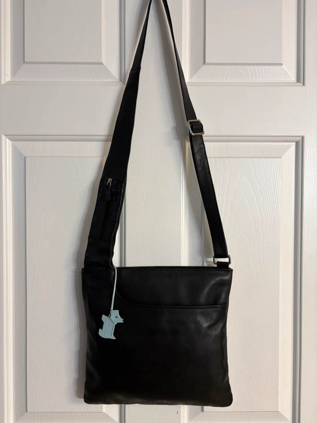 Radley London Black Leather Crossbody Bag with Dog Charm - photo 2