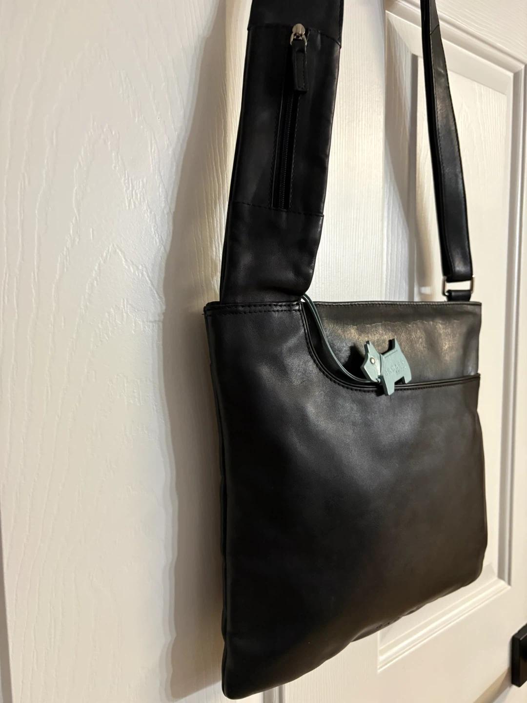 Radley London Black Leather Crossbody Bag with Dog Charm - photo 3
