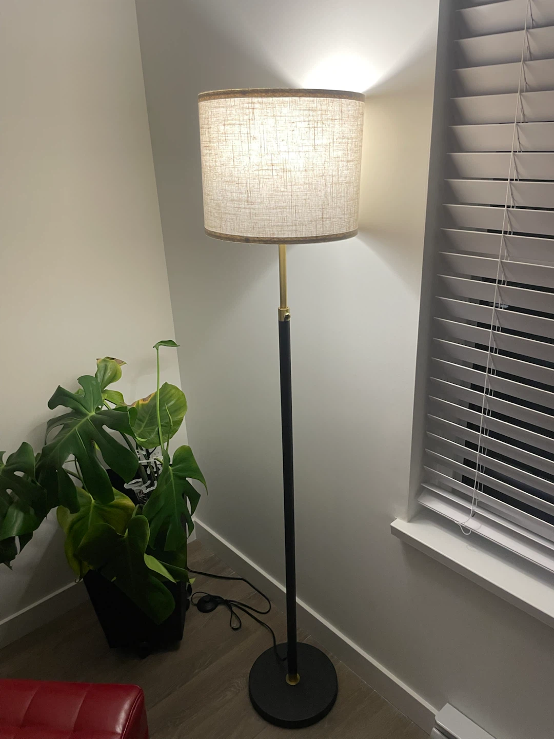 Floor Lamp with Neutral Shade